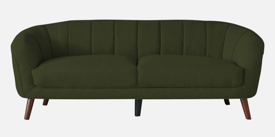 Benjamin Fabric 3 Seater Sofa In Olive Green Colour - Febonic Living
