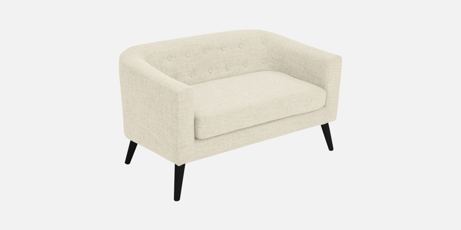 Casper Fabric 2 Seater Sofa in Ivory Cream Colour