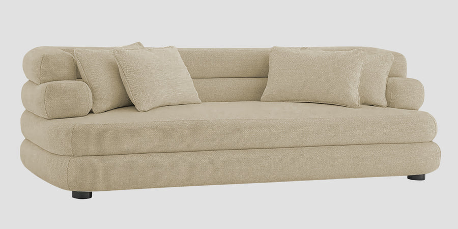 Wener Fabric 3 Seater Sofa In Honey Beige Colour - Febonic Living