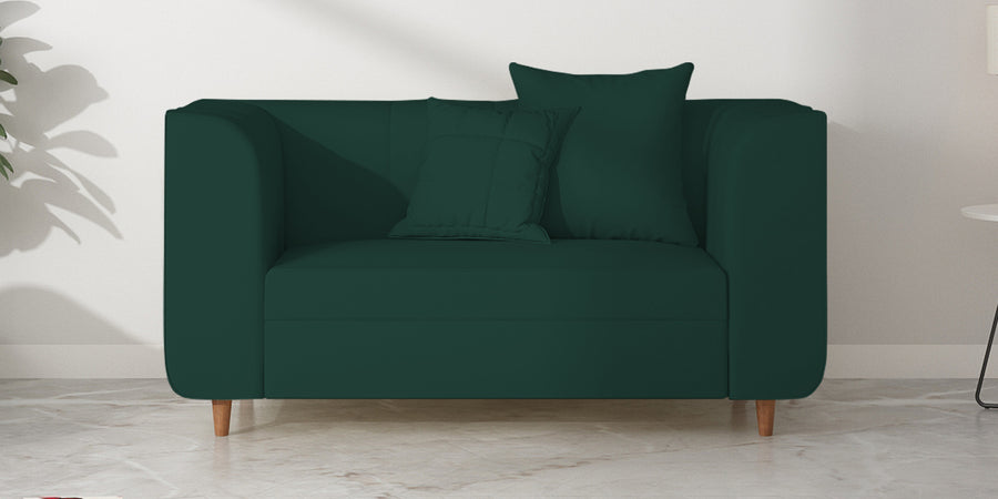 Sumo Velvet 2 Seater Sofa In Forest Green Colour - Febonic Living