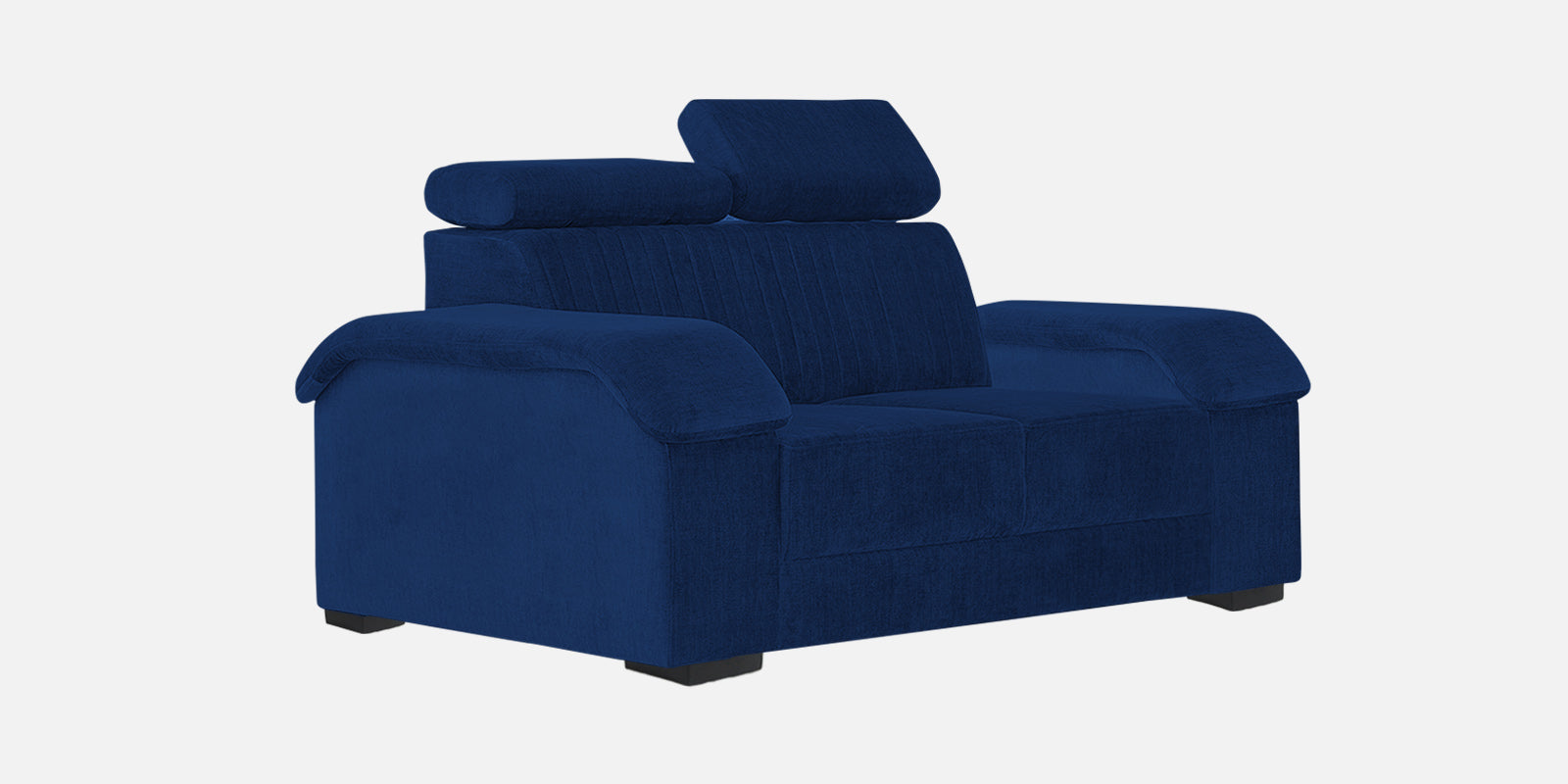 Draco Fabric 2 Seater Sofa In Royal Blue Colour