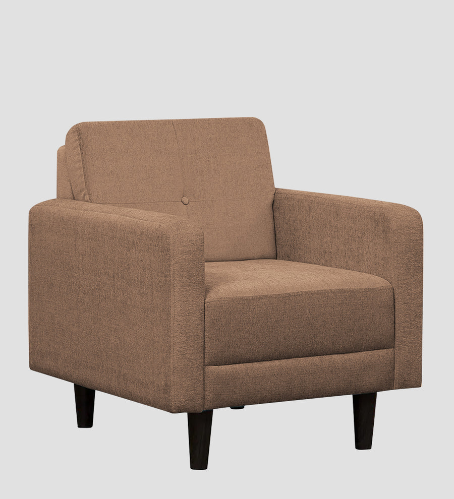 Noha Fabric 1 Seater Sofa In Cosmic Beige Colour - Febonic Living