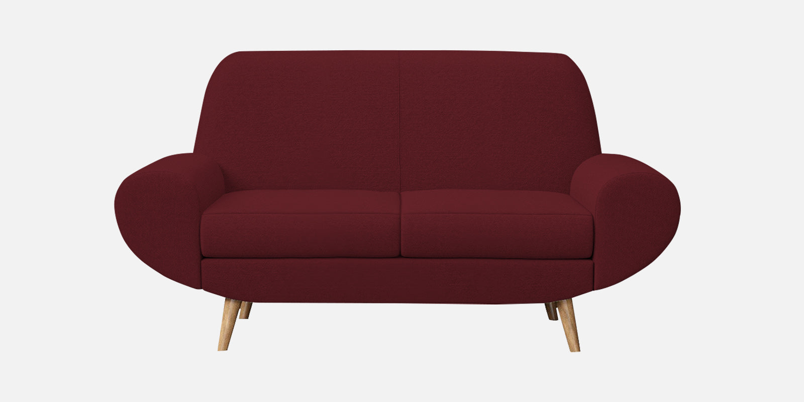 Jessy Fabric 2 Seater Sofa in Blood Maroon Colour