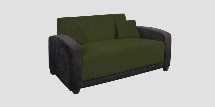 Alex Fabric 2 Seater Sofa In Olive Green Colour - Febonic Living