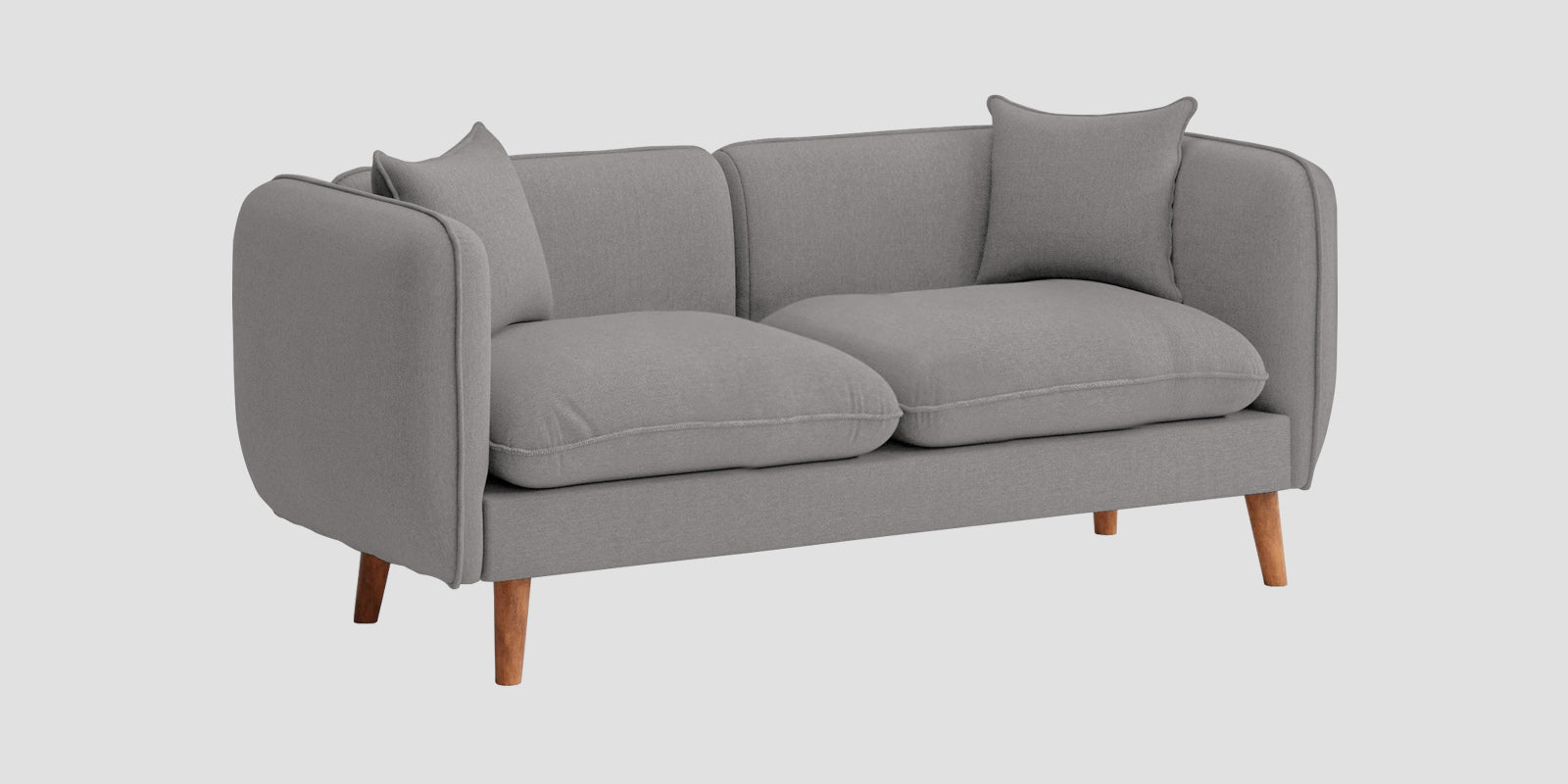 Reva Fabric 2 Seater Sofa In Silver Grey Colour - Febonic Living