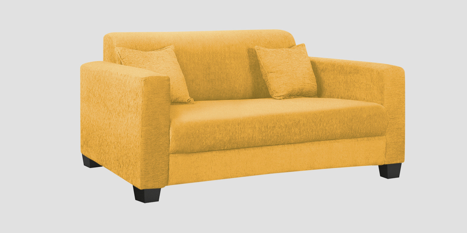 Nebula Fabric 2 Seater Sofa In Bold Yellow Colour - Febonic Living