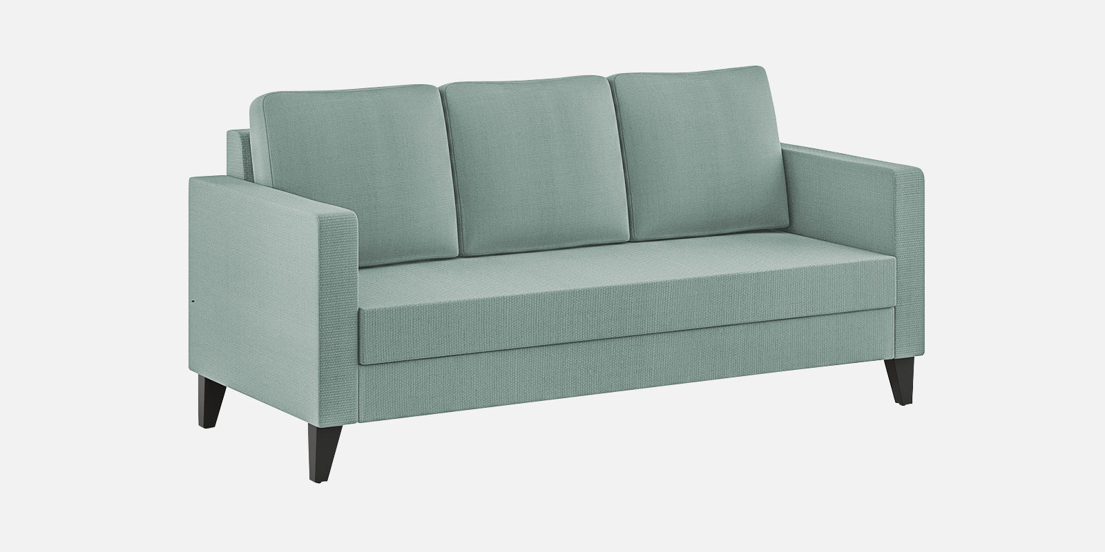 Nori Fabric 3 Seater Sofa In Suka Blue Colour