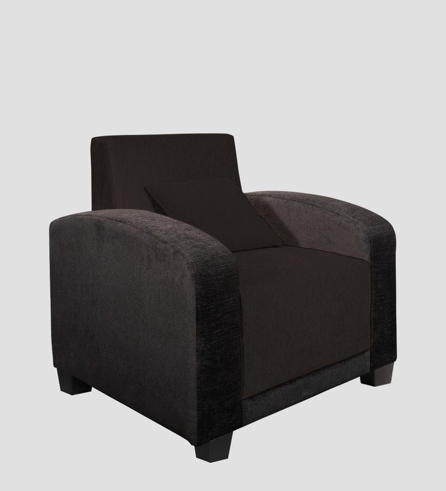 Alex Fabric 1 Seater Sofa In Cara Brown Colour - Febonic Living