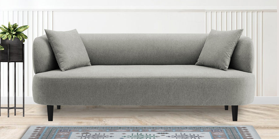 Carson Fabric 3 Seater Sofa In Turtle Green Colour - Febonic Living