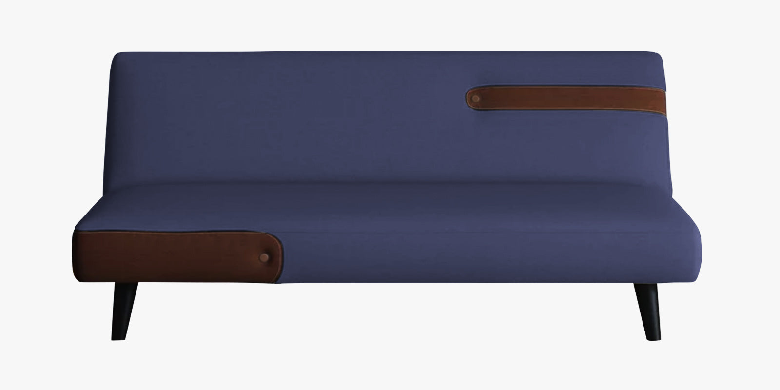 Vedan Fabric Convertible Sofa Cum Bed In Slate Blue Colour