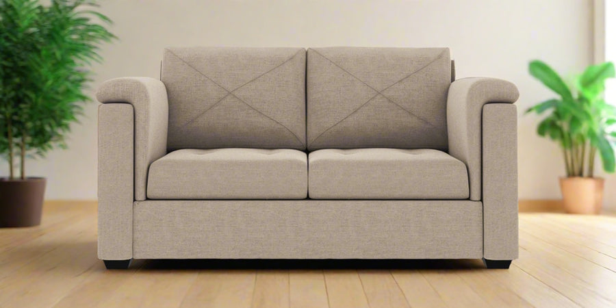 Andres Fabric 2 Seater Sofa In Khaki Beige Colour - Febonic Living