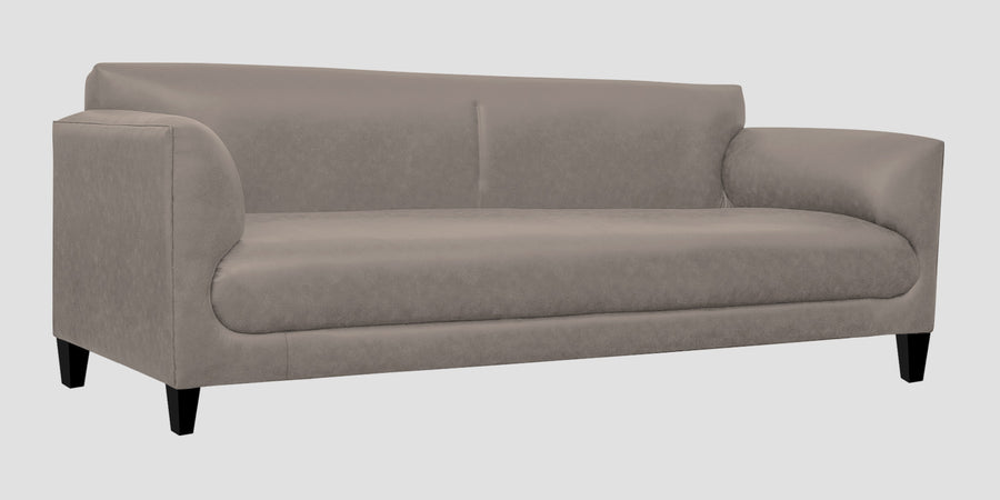 Convi Leatherette 3 Seater Sofa In Steel Grey Colour - Febonic Living