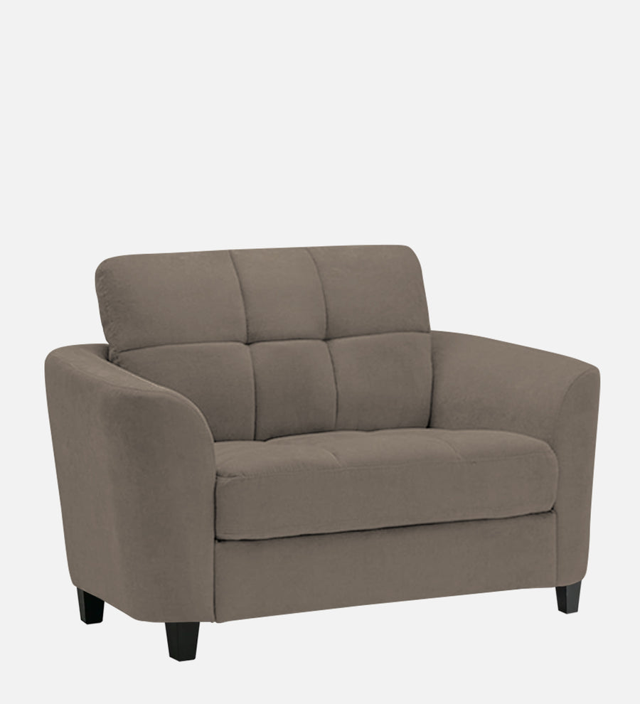 Mulan Fabric 1 Seater Sofa In Hazel Beige Colour - Febonic Living
