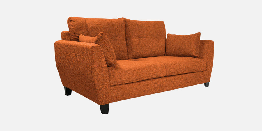 Mario Fabric 2 Seater Sofa In Vivid Orange Colour - Febonic Living