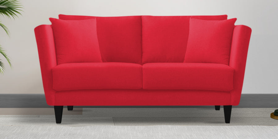 Norway Velvet 2 Seater Sofa In Ox Blood Maroon Colour - Febonic Living