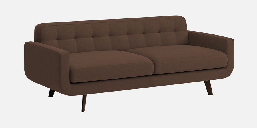 Marsela Fabric 3 Seater Sofa In Ash Brown Colour - Febonic Living