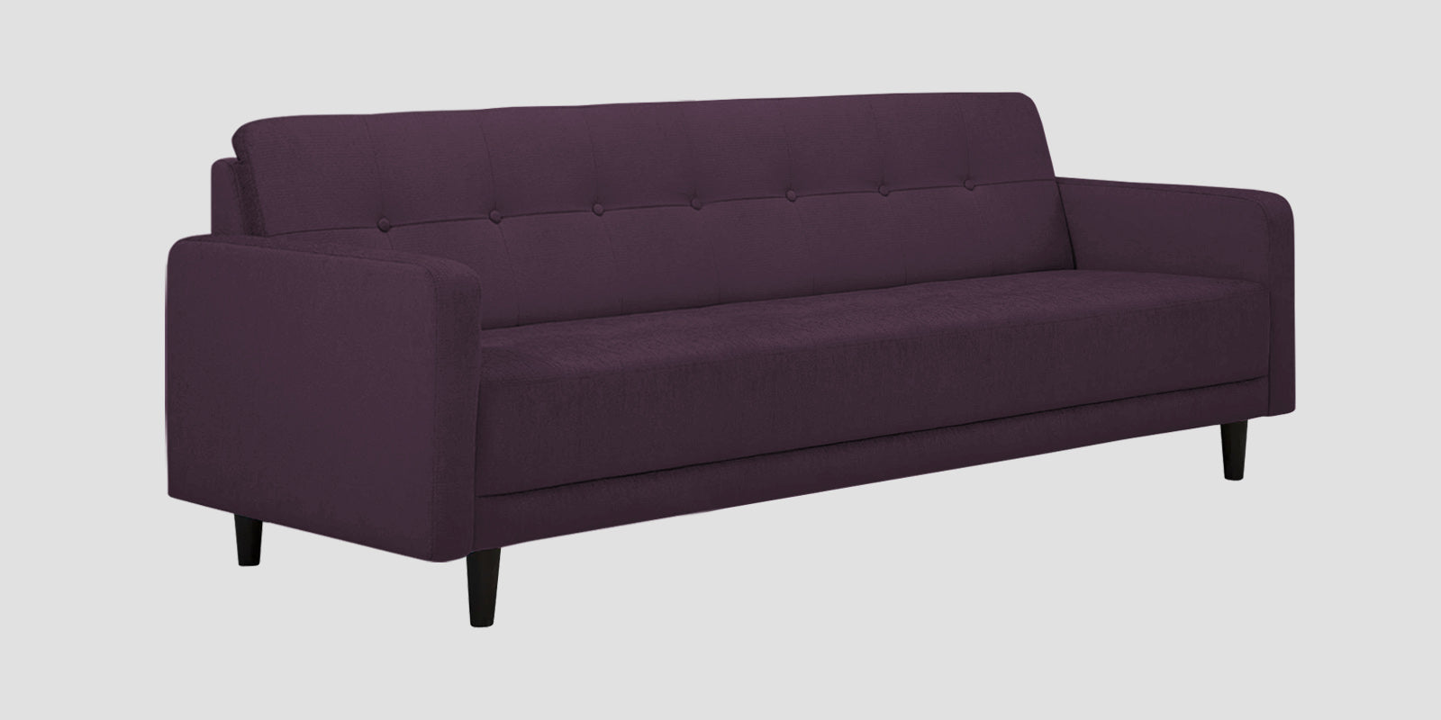 Noha Fabric 3 Seater Sofa In Greek Purple Colour - Febonic Living