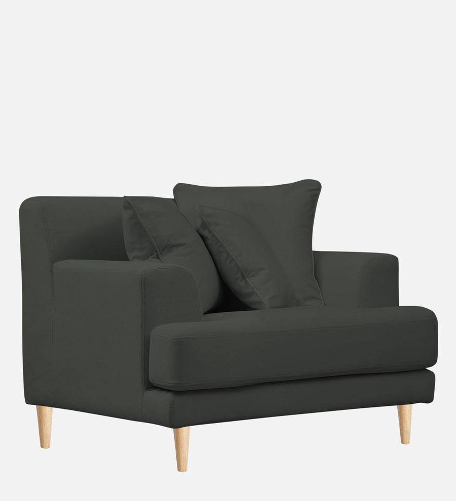 Woody Fabric 1 Seater Sofa In I Land Green Colour - Febonic Living