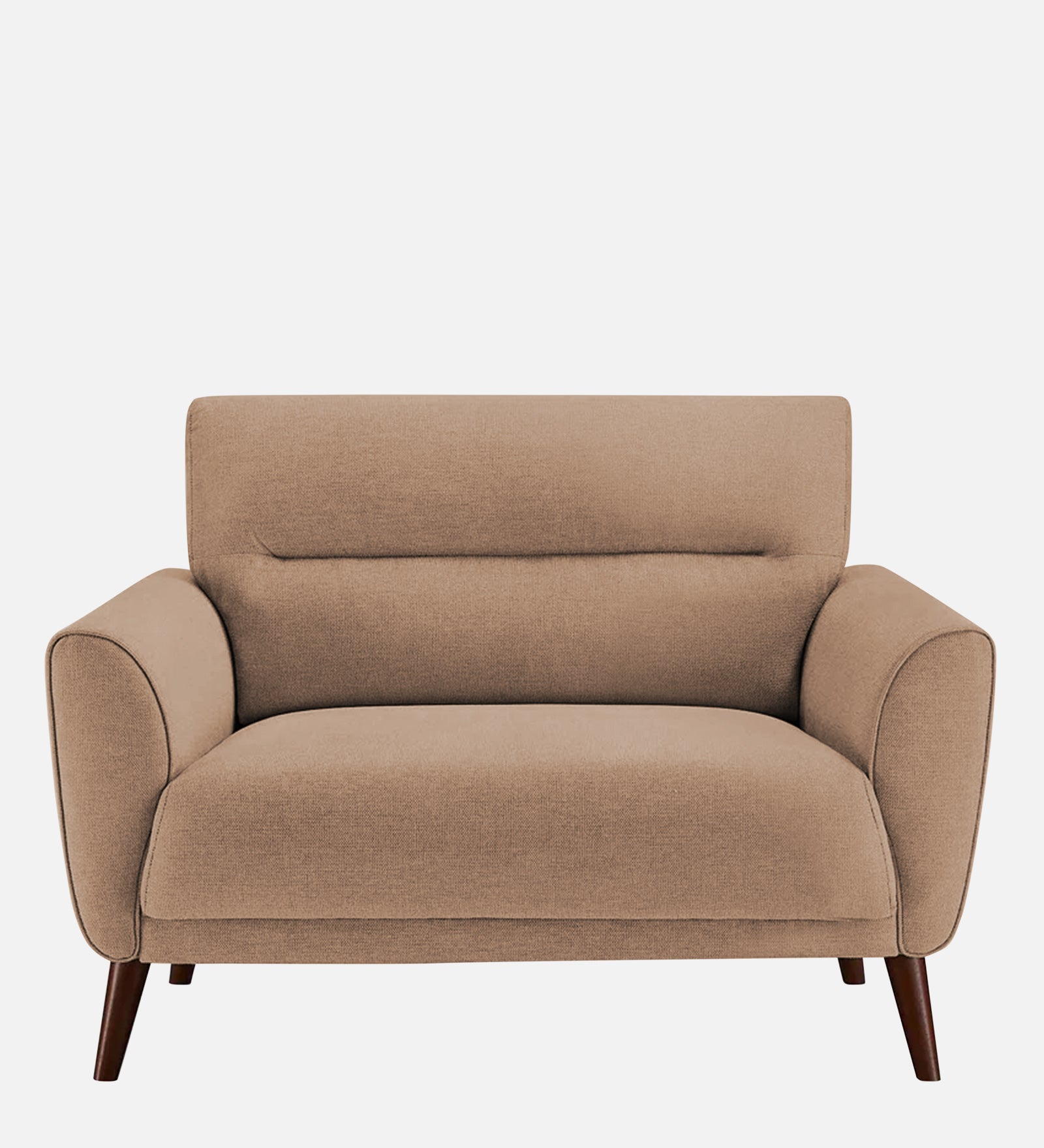 Castro Fabric 1 Seater Sofa in Cosmic Beige Colour