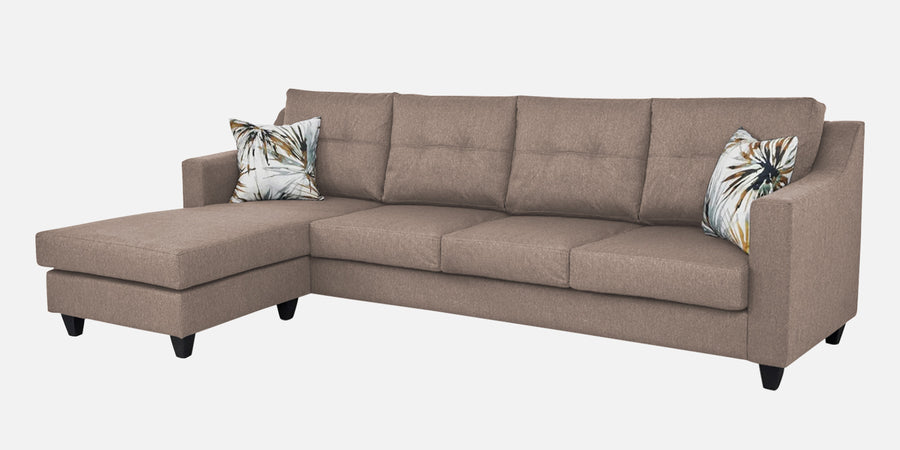 Welly Fabric Rhs Sectional Sofa 3 Lounger In Kadhi Beige Colour - Febonic Living