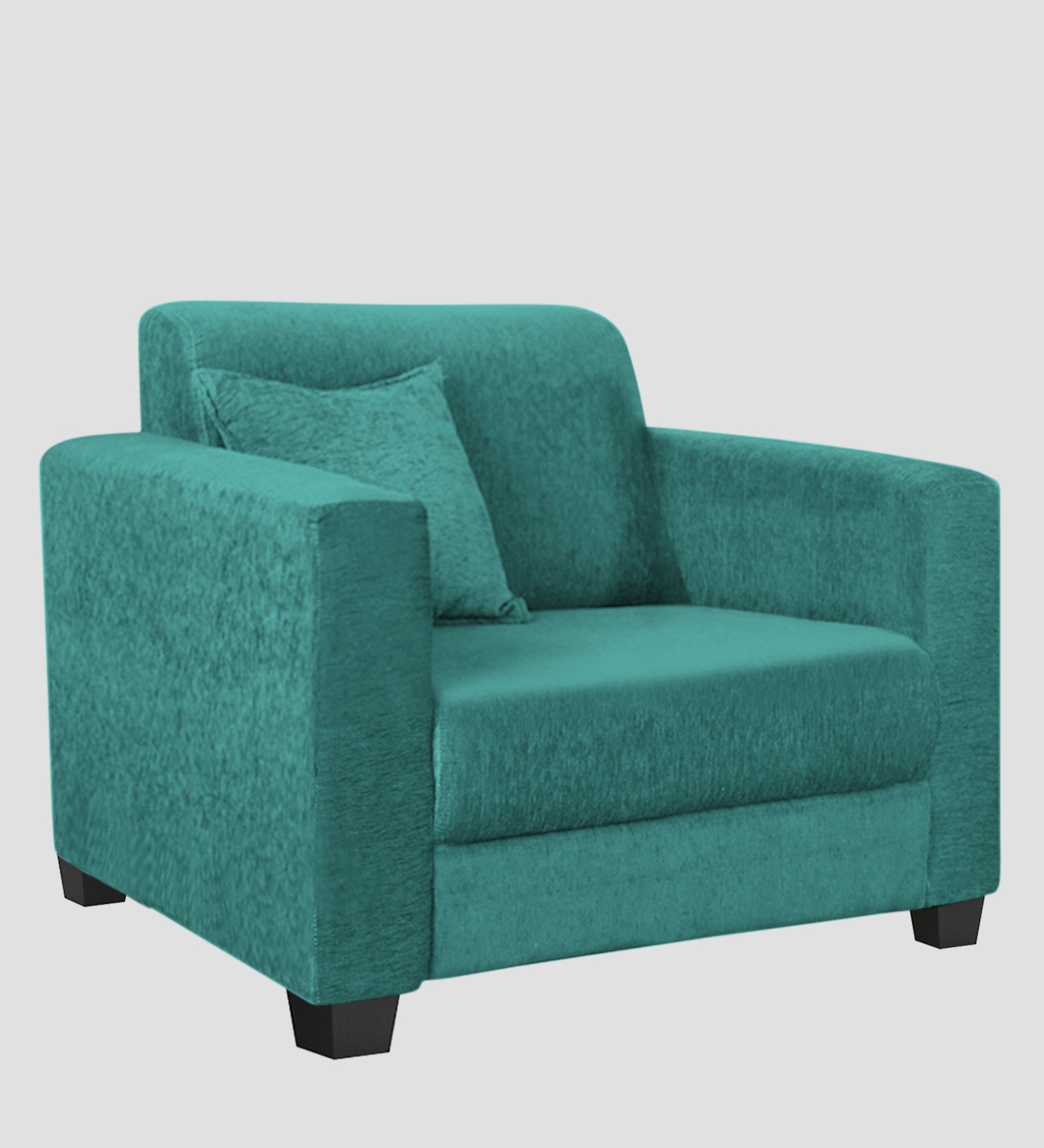 Nebula Fabric 1 Seater Sofa In Sea Green Colour - Febonic Living