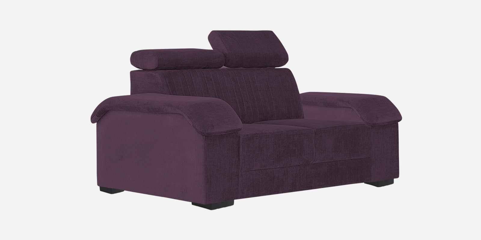 Draco Fabric 2 Seater Sofa In Greek Purple Colour