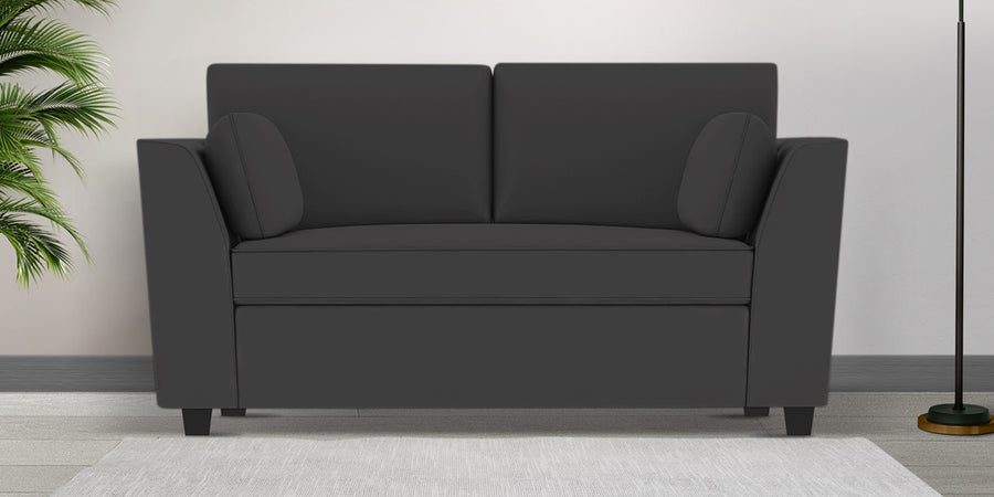 Bristo Velvet 2 Seater Sofa In Davy Grey Colour With Storage - Febonic Living