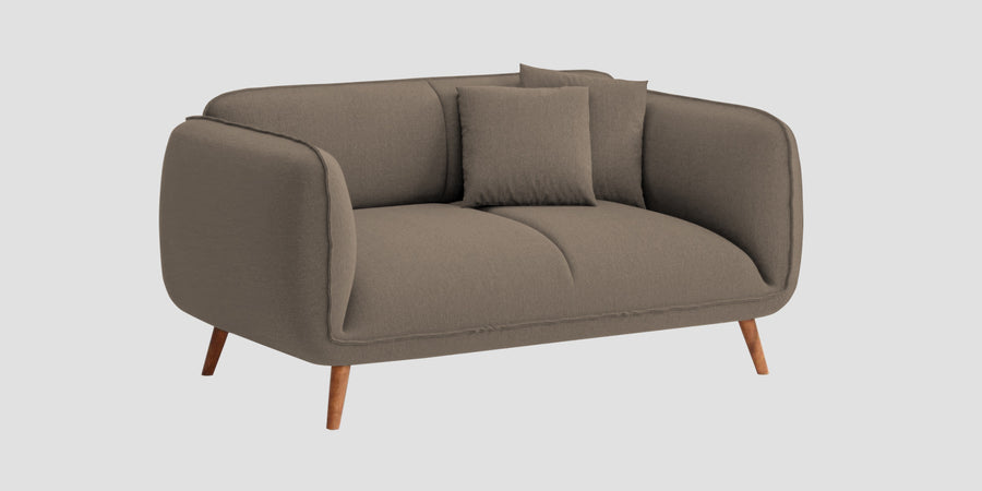 Zia Fabric 2 Seater Sofa In Hazel Beige Colour - Febonic Living