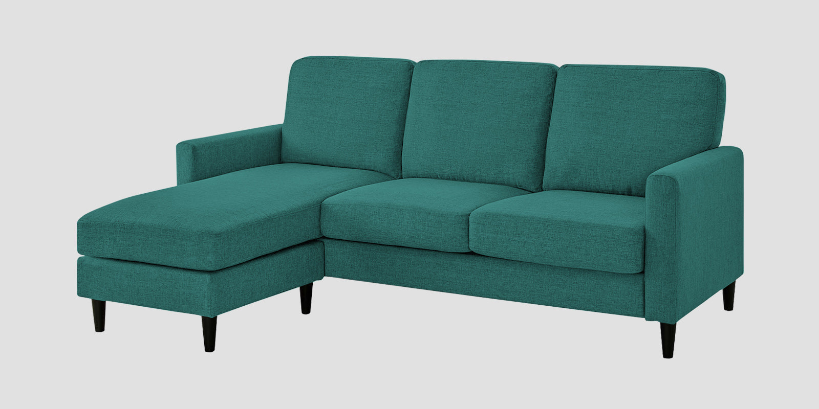 Romie Fabric RHS Sectional Sofa (2+Lounger) In Sea Green Colour - Febonic Living
