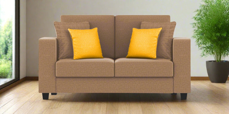 Nabi Fabric 2 Seater Sofa In Cosmic Beige Colour - Febonic Living
