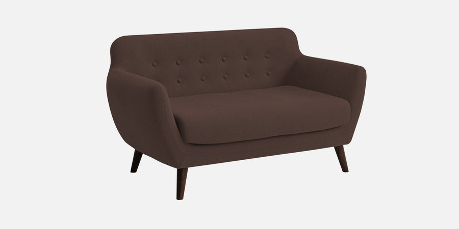 Goofy Fabric 2 Seater Sofa In Caramel Brown Colour - Febonic Living