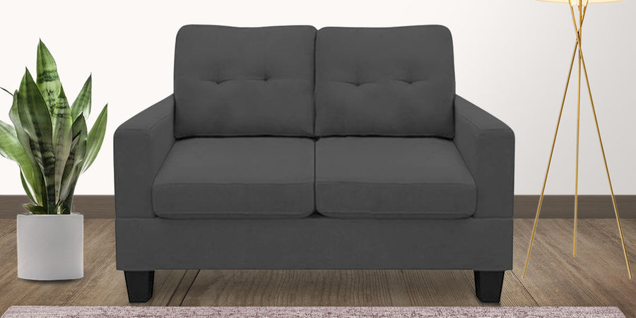 Thomas Fabric 2 Seater Sofa In Charcoal Grey Colour - Febonic Living