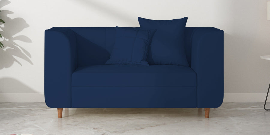 Sumo Velvet 2 Seater Sofa In Imperial Blue Colour - Febonic Living