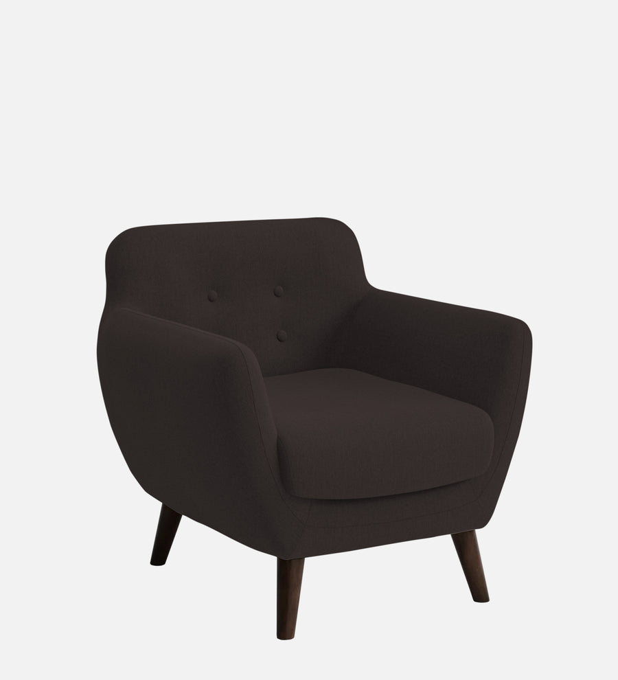 Goofy Fabric 1 Seater Sofa In Pebble Brown Colour - Febonic Living