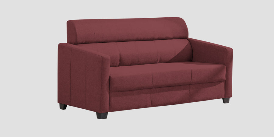 Devo Fabric 3 Seater Sofa In Blaze Red Colour - Febonic Living