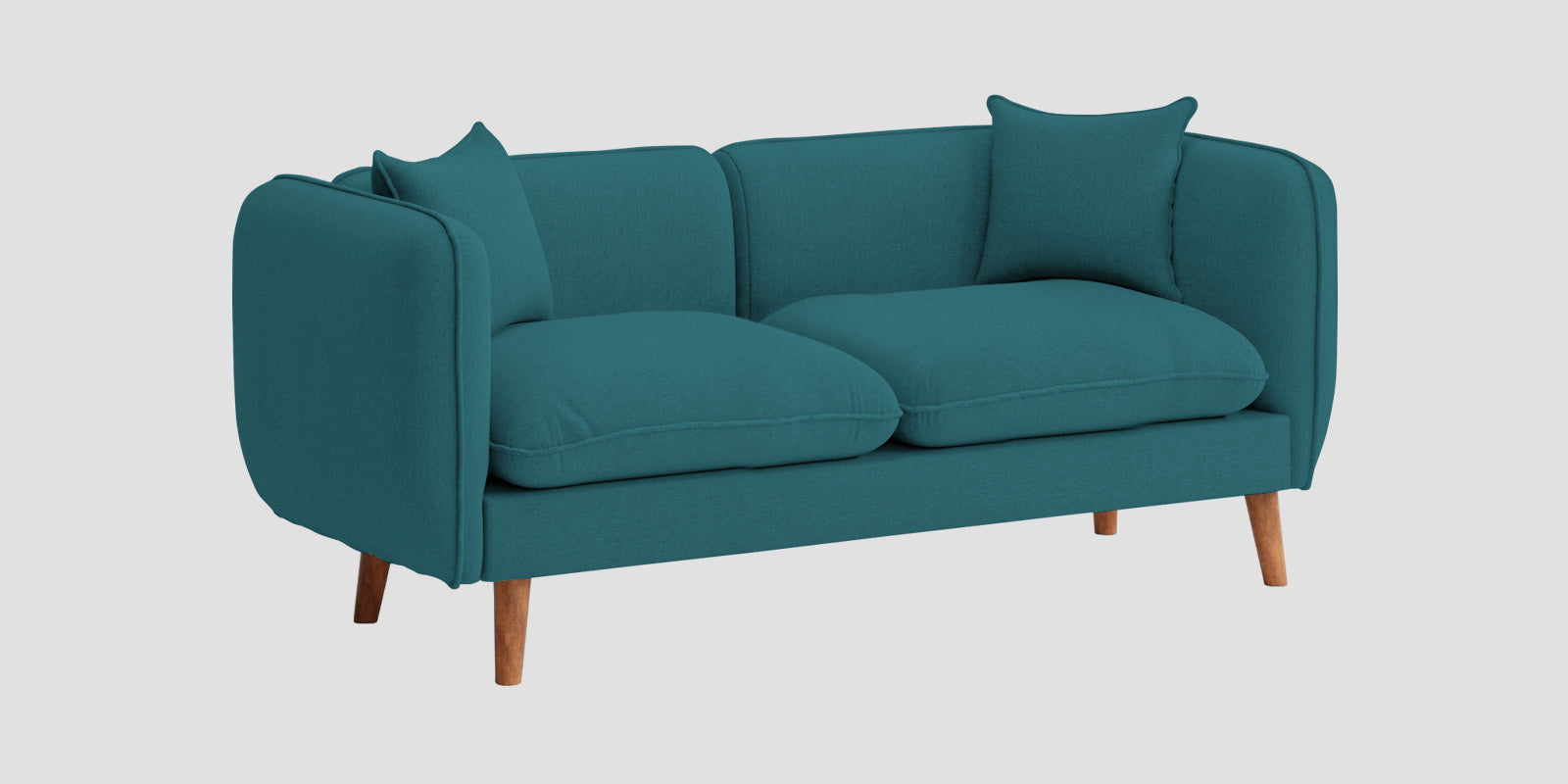 Reva Fabric 2 Seater Sofa In Water Blue Colour - Febonic Living