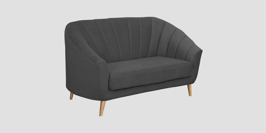 Kaylee Velvet 2 Seater Sofa In Davy Grey Colour - Febonic Living