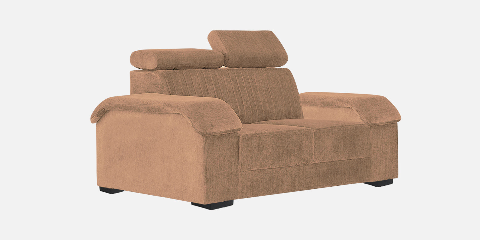 Draco Fabric 2 Seater Sofa In Cosmic Beige Colour