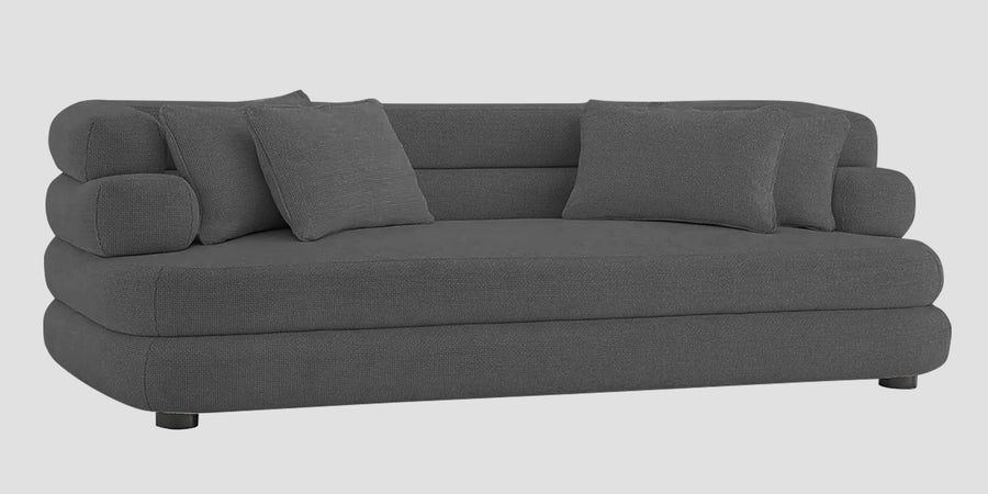 Wener Fabric 3 Seater Sofa In Stone Grey Colour - Febonic Living