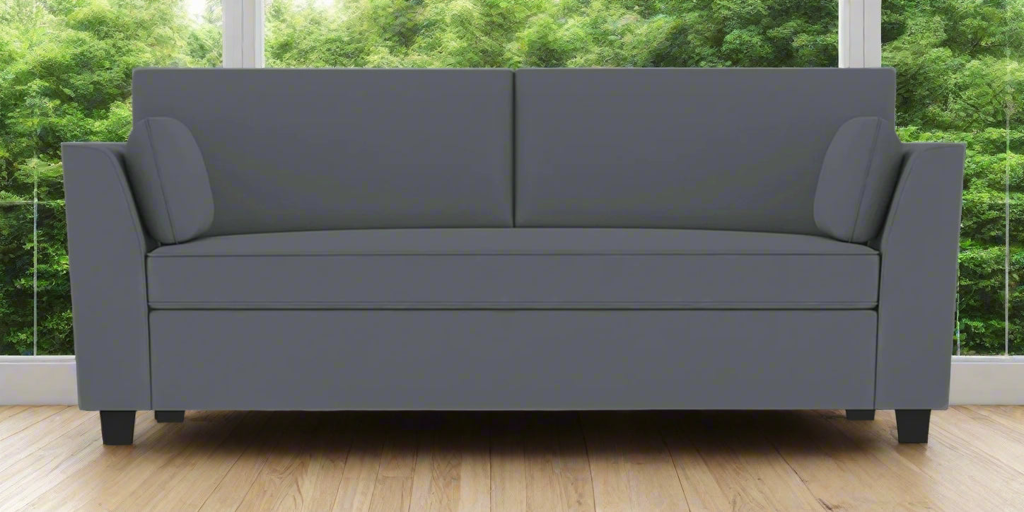 Bristo Velvet 3 Seater Sofa In Pubble Grey Colour - Febonic Living