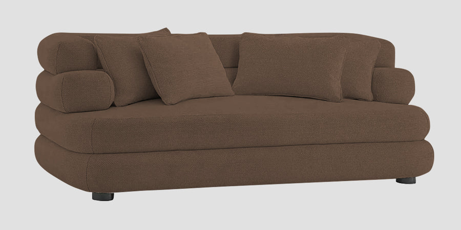 Wener Fabric 2 Seater Sofa In Rosy Brown Colour - Febonic Living