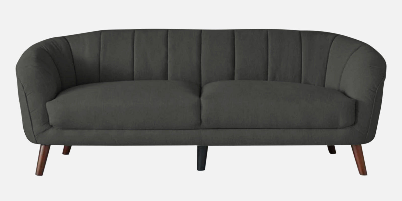 Benjamin Fabric 3 Seater Sofa in Charcoal Grey Colour