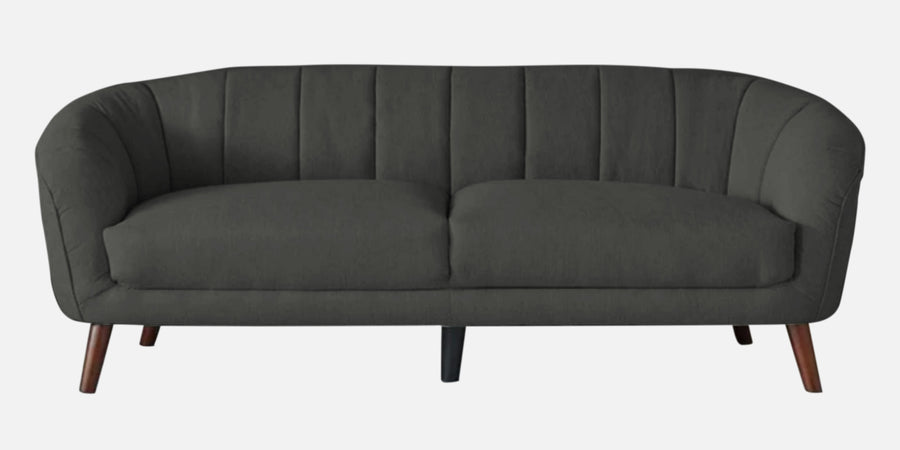 Benjamin Fabric 3 Seater Sofa In Charcoal Grey Colour - Febonic Living