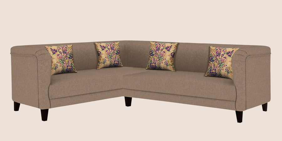 Niki Fabric Corner Sofa In Cookie Beige Colour - Febonic Living