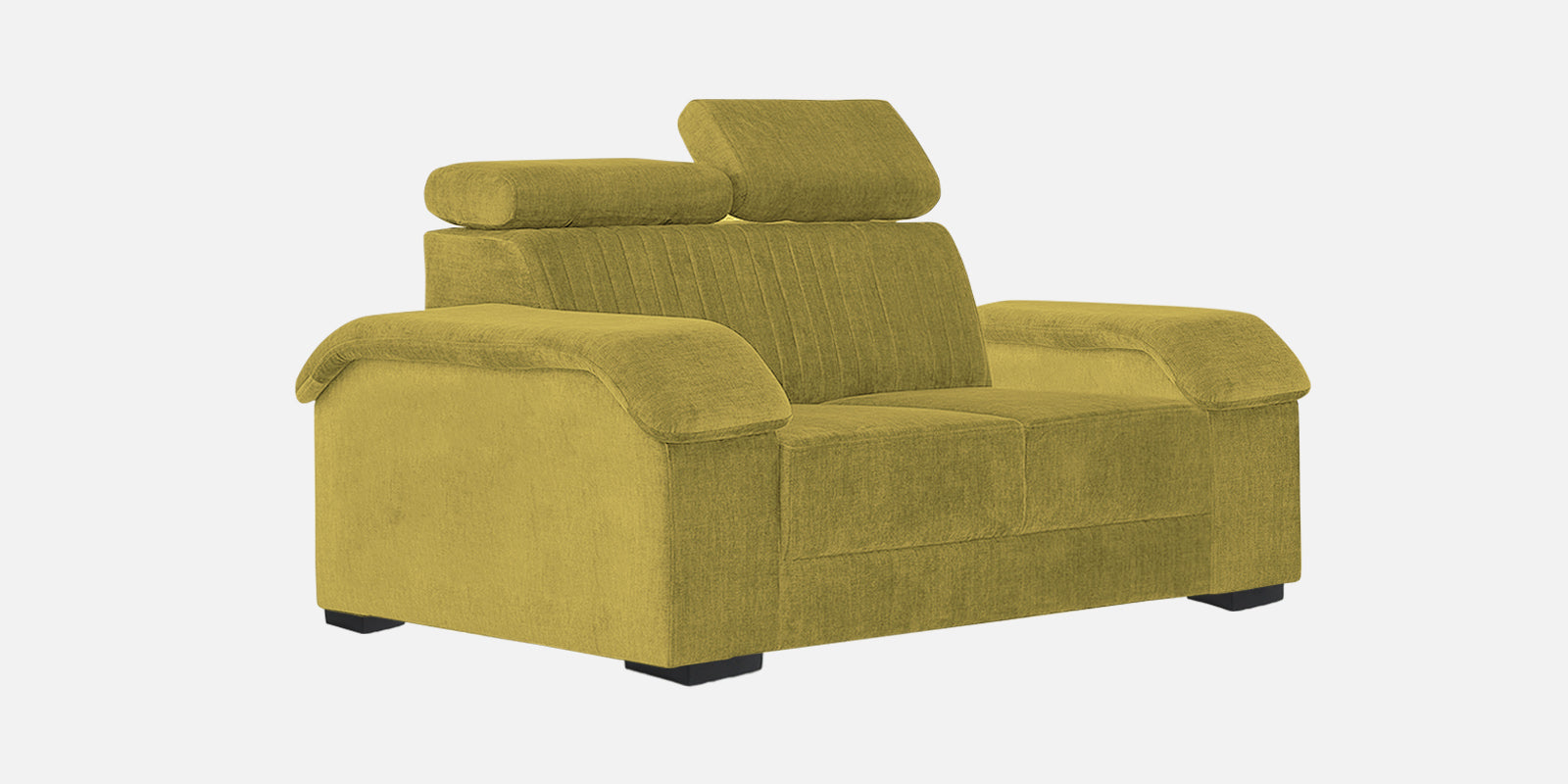 Draco Fabric 2 Seater Sofa In Parrot Green Colour