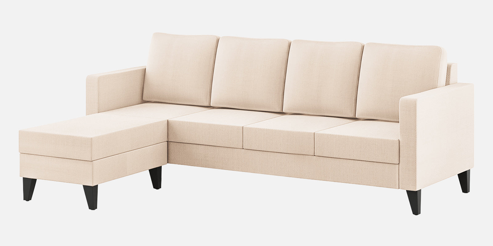 Nori Fabric RHS Sectional Sofa (3 + Lounger) In Woom Beige Colour