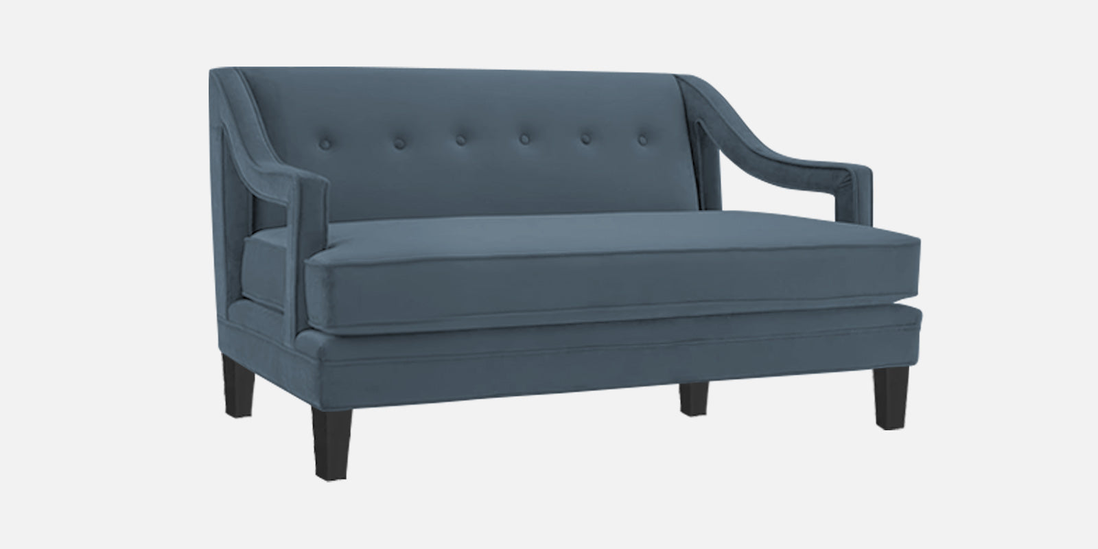 Daffy Velvet 2 Seater Sofa In Oxford Blue Colour