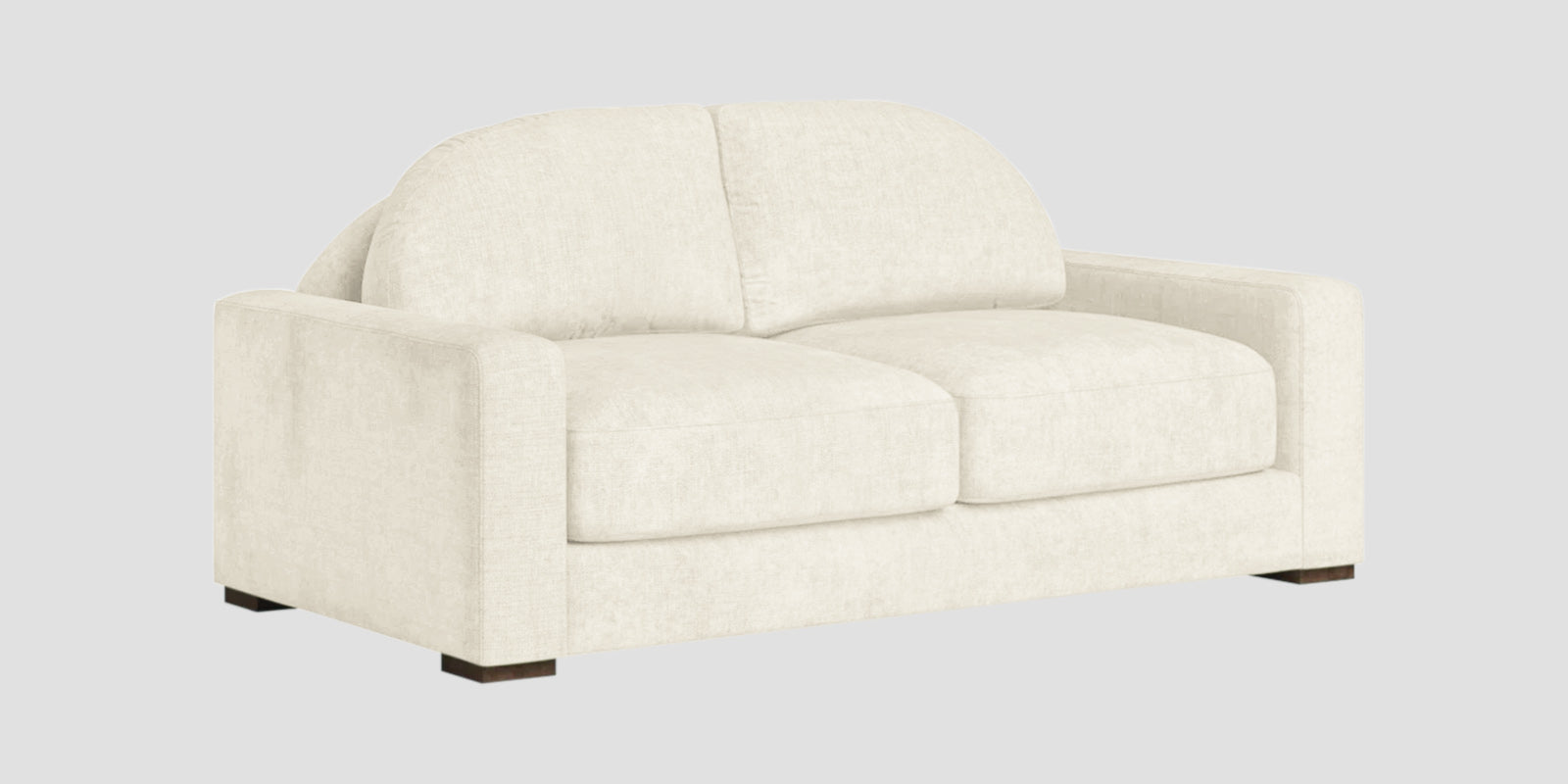 Dara Fabric 2 Seater Sofa In Ivory Cream Colour