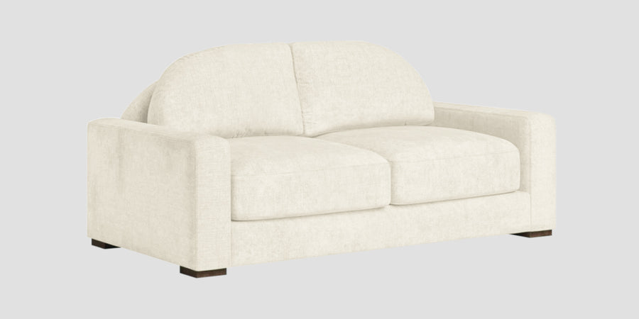 Dara Fabric 2 Seater Sofa In Ivory Cream Colour - Febonic Living