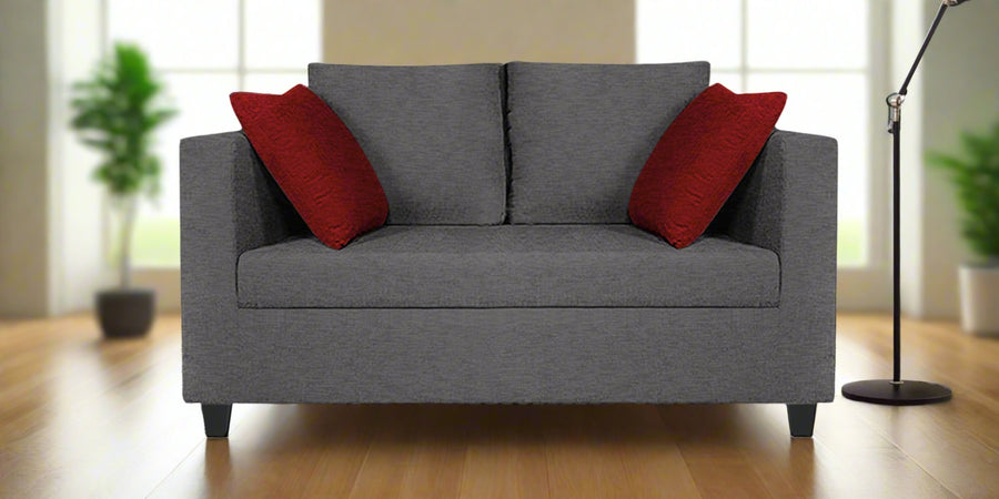 Nuska Fabric 2 Seater Sofa In Sudo Grey Colour - Febonic Living